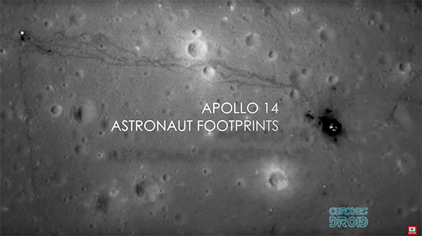 Apollo 14 astronauts footprints