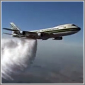 Boeing 747 «bombero»: 100.000 litros de agua en 10 segundos