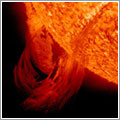 Espectacular prominencia solar vista por el Solar Dynamics Observatory