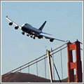 Bonita «pasada» junto al Golden Gate