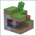 Minecraft recortable de papel