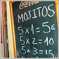 La tabla de multiplicar del mojito