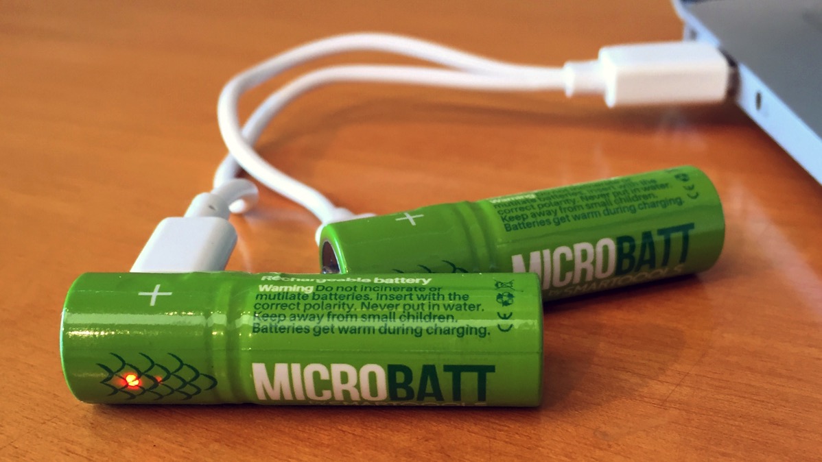 Microbatt, pilas recargables vía USB que molan